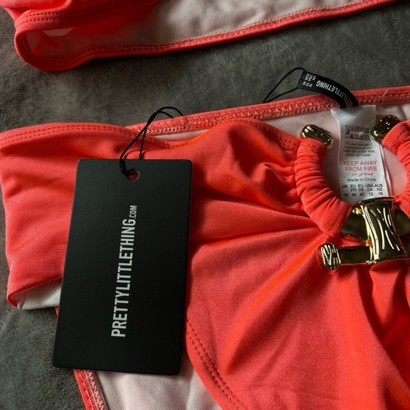 Prettylittlething Coral Bikini Set - Picture 4 of 5